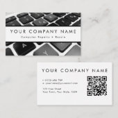 Technicus voor reparatie van desktopcomputers visitekaartje (Voorkant / Achterkant)