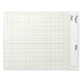Techniek Grafiek Bladen Grid Paper 6mm Groen Notitieblok (Voorkant)