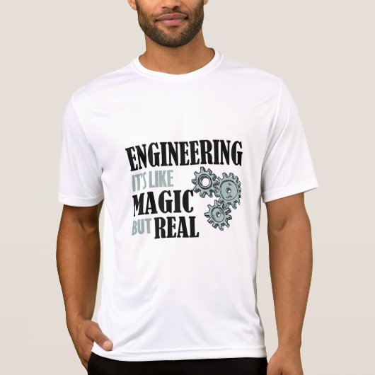 Techniek - het is als magisch maar echt t-shirt (Voorkant)