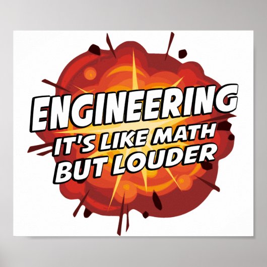 Techniek - het is als Wiskunde maar Louder Poster (Voorkant)