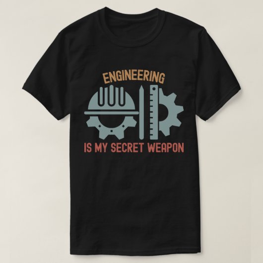 Techniek is mijn geheime wapen t-shirt (Design voorkant)