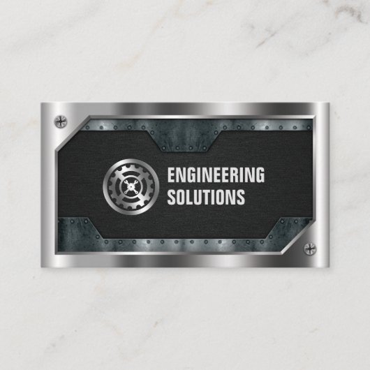 Techniek, Mechanisch, Metaal, Reparatie, Auto Visitekaartje (Voorkant)