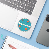 Techniek Sticker (Laptop met iPhone)