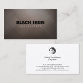 Techniek van de bekraste metaaltextuur visitekaartje (Voorkant / Achterkant)