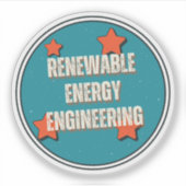 techniek van hernieuwbare energie sticker (Voorkant)