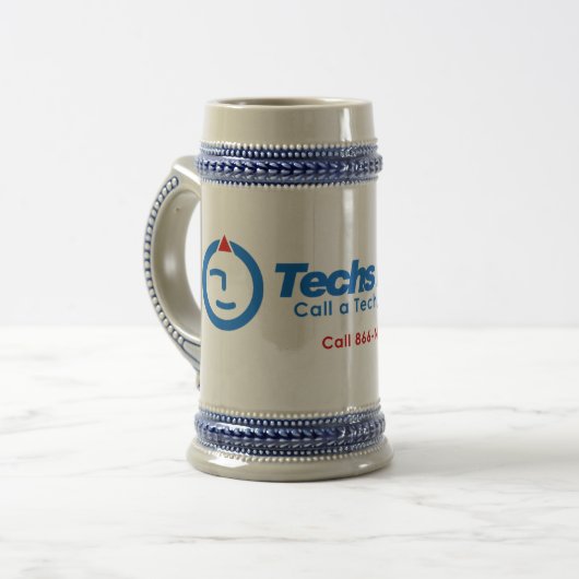 Technieken in een Sec Beer Stein (stijl NYC) Bierpul (Voorkant links)