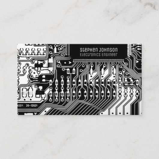 Technique des cartes à circuits imprimés en noir e (Devant)