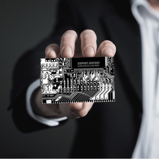 Technique des cartes à circuits imprimés en noir e