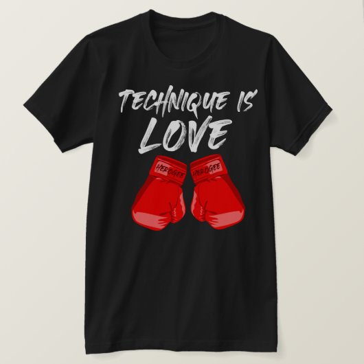 Technique is Love T-Shirt Black (Design voorkant)