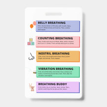Techniques de respiration Badge Accessoire