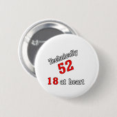 Technisch 52, 18 in het hart ronde button 5,7 cm (Voorkant /achterkant)