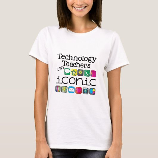 technisch docenten zijn iconisch t-shirt (Voorkant)