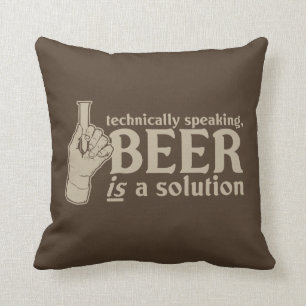 technisch gezien is bier een oplossing kussen
