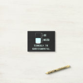 Technisch gezien is het glas altijd vol post-it® notes (Op bureau)