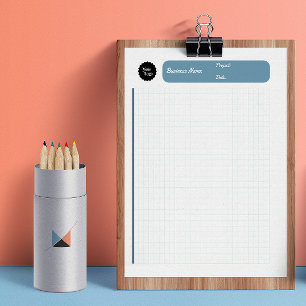 Technisch Grafiekpapier Ruitjespapier 8mm Blauw Notitieblok