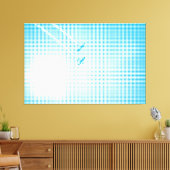 Technisch Halftone-effect-installaties in de lucht Canvas Afdruk (Insitu (Woonkamer))
