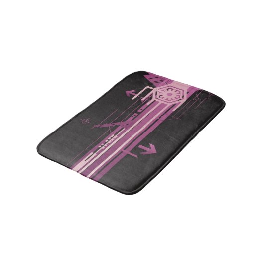 Technisch halftoonpatroon badmat (Gekanteld)