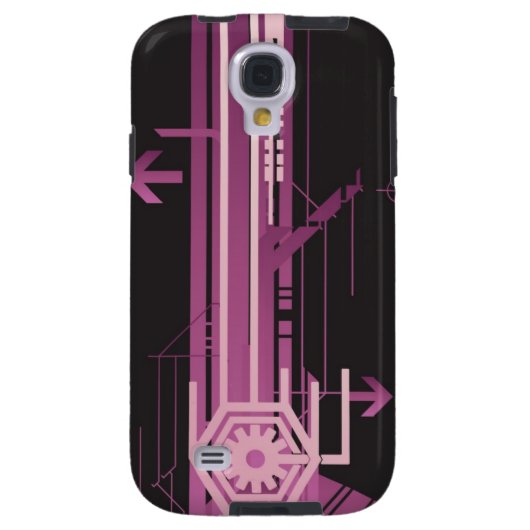 Technisch halftoonpatroon Case-Mate samsung galaxy hoesje (Achterkant)