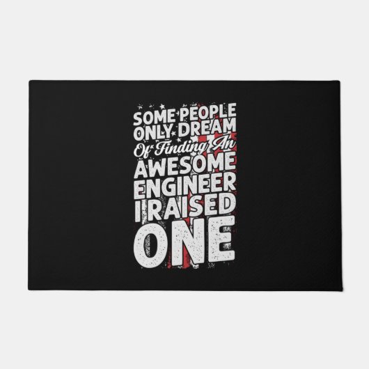 Technisch Kunst Geweldig Ingenieur Deurmat (Voorkant)