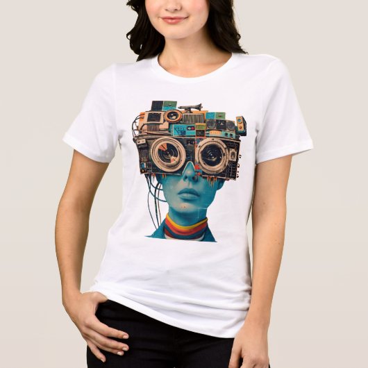 technisch ontwerp Tri-Blend shirt (Voorkant)