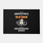 Technisch oud Man met een technische graad Deurmat (Voorkant)