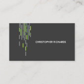 Technisch patroon in grijs II Visitekaartje (Voorkant)