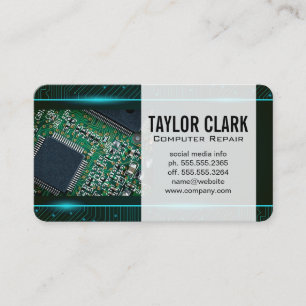 Technisch printplaat   Microchip visitekaartje