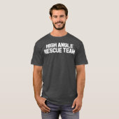Technisch reddingsteam met hoge hoek t-shirt (Voorkant volledig)