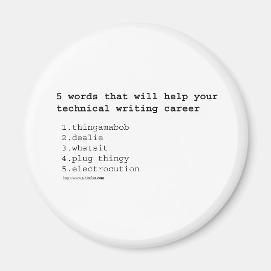 Technisch schrijver magneet (Voorkant)