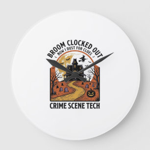 Technisch T-Shirt Plaats Delict Funny Halloween-sp Grote Klok
