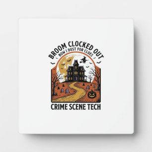 Technisch T-Shirt Plaats Misdaad Grappig Halloween Fotoplaat