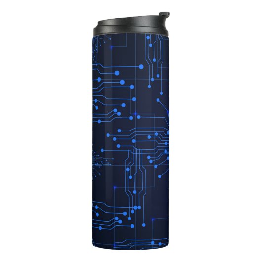 Technische circuitkaart voor computerprogramma's thermosbeker (Gedraaid links)
