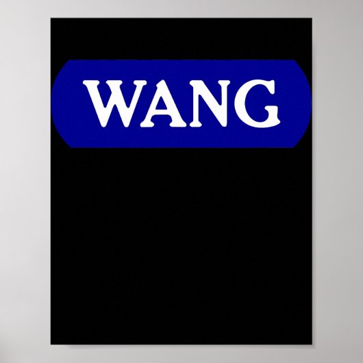 Technische geek cadeaus voor mannen WANG Nerd Comp Poster (Voorkant)