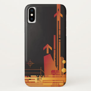 Technische halftone achtergrond 2 iPhone x hoesje