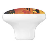 Technische halftone achtergrond 2 keramische knop (Zijkant)