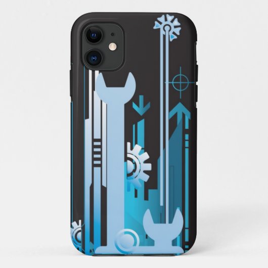 Technische halftone achtergrond 3 Case-Mate iPhone case (Achterkant)