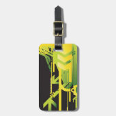 Technische halftone achtergrond 4 bagagelabel (Voorkant verticaal)