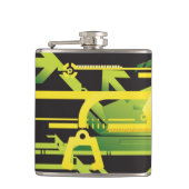 Technische halftone achtergrond 4 heupfles (Voorkant)