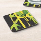 Technische halftone achtergrond 4 onderzetter (Linkerzijde)