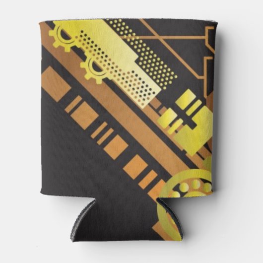 Technische halftone achtergrond 5 blikjeskoeler (Voorkant)