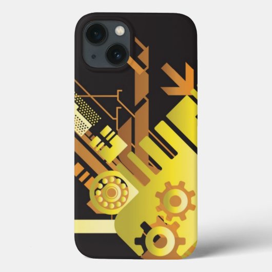 Technische halftone achtergrond 5 Case-Mate iPhone case (Achterkant)