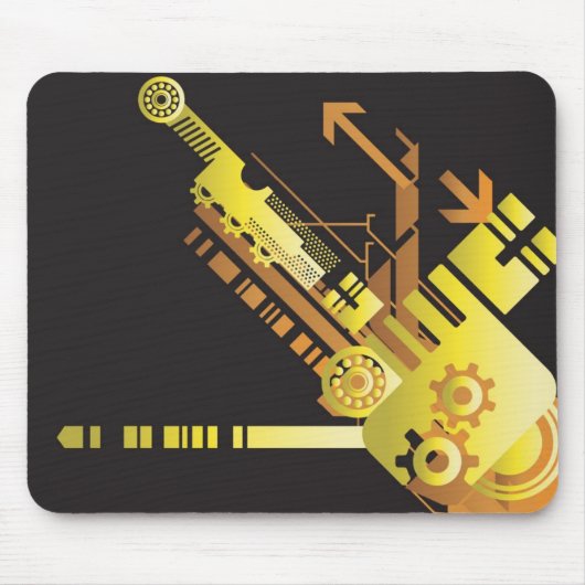 Technische halftone achtergrond 5 muismat (Voorkant)