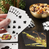 Technische halftone achtergrond 5 pokerkaarten (Insitu)