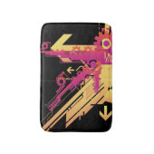 Technische halftone achtergrond 7 badmat (Voorkant Verticaal)