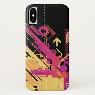 Technische halftone achtergrond 7 iPhone x hoesje
