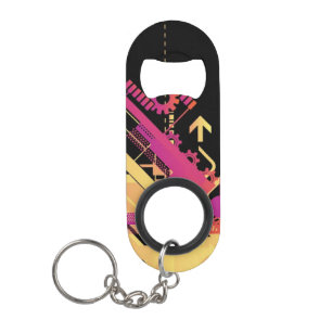 Technische halftone achtergrond 7 mini flessenopener