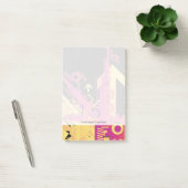 Technische halftone achtergrond 7 post-it® notes (Kantoor)