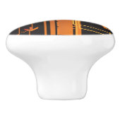 Technische halftone achtergrond keramische knop (Zijkant)