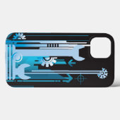 Technische halftoon achtergrond 3 Case-Mate iPhone case (Achterkant (horizontaal))