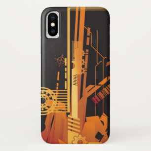 Technische halftoonachtergrond 6 iPhone x hoesje